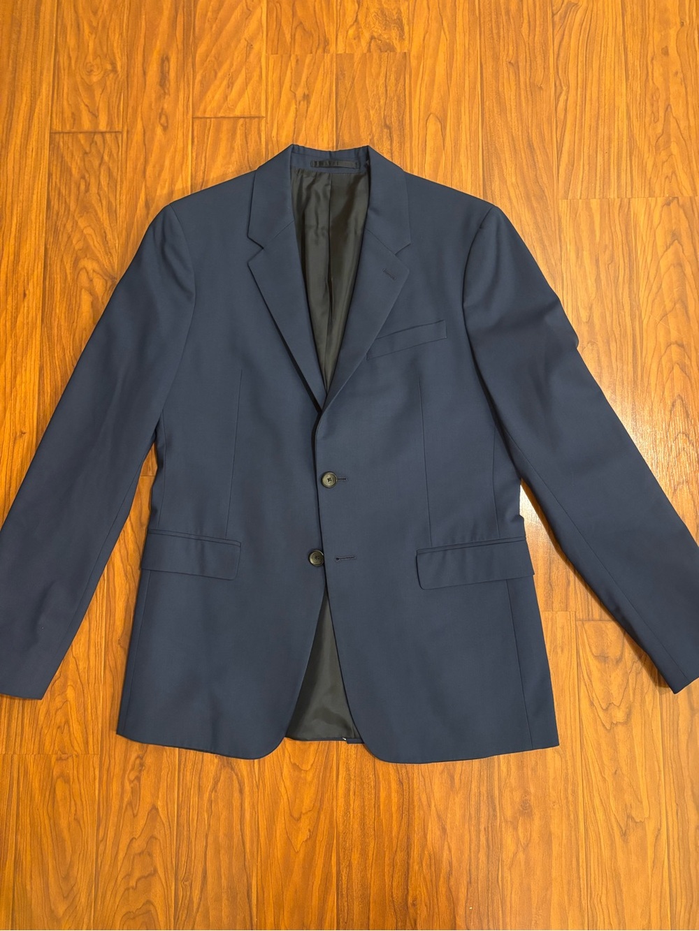 Theory Wool Navy Two-Button Blazer Mens 38R